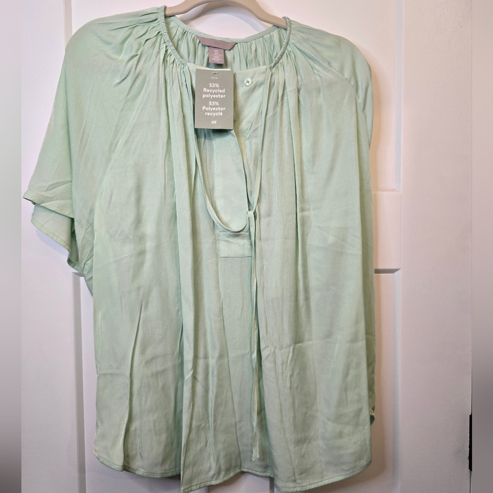 Mint Green Blouse
